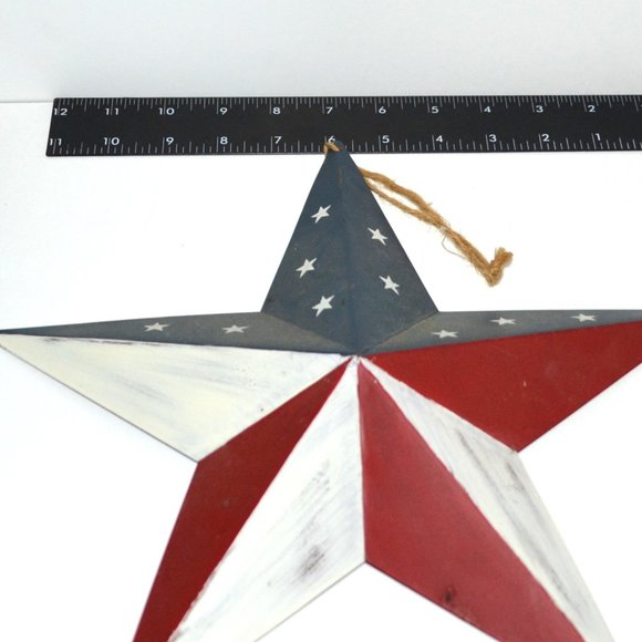 6 Pieces American Decor Set Candle Covers Stars Vintage Look Home And Ho… - Picture 7 of 10